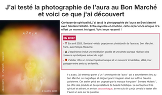 Article marie france magazine