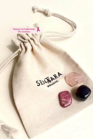Kit Amour - Grenat Rouge, Quartz Rose et Rhodonite