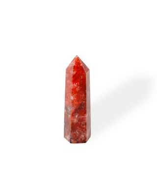 Pointe de Quartz de feu - Pierre d'énergie et de vitalité
