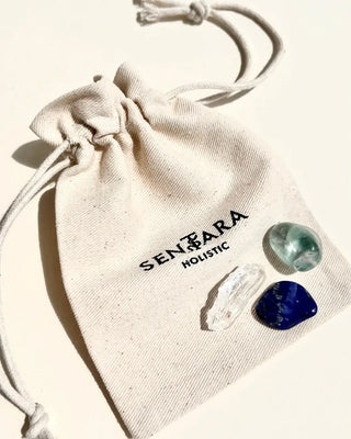 Intuition Kit - Fluorite, Lapis Lazuli and Rock Crystal Point
