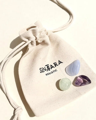 Serenity Kit - Blue Agate, Amethyst and Prehnite