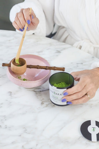 préparation Matcha Ceremony Sentara Holistic