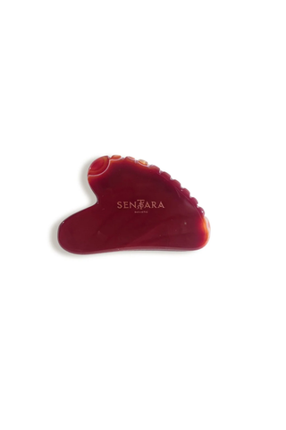 Gua Sha Coeur à Dents - Cornaline